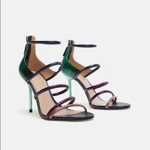 Zara multicolored strap sandals